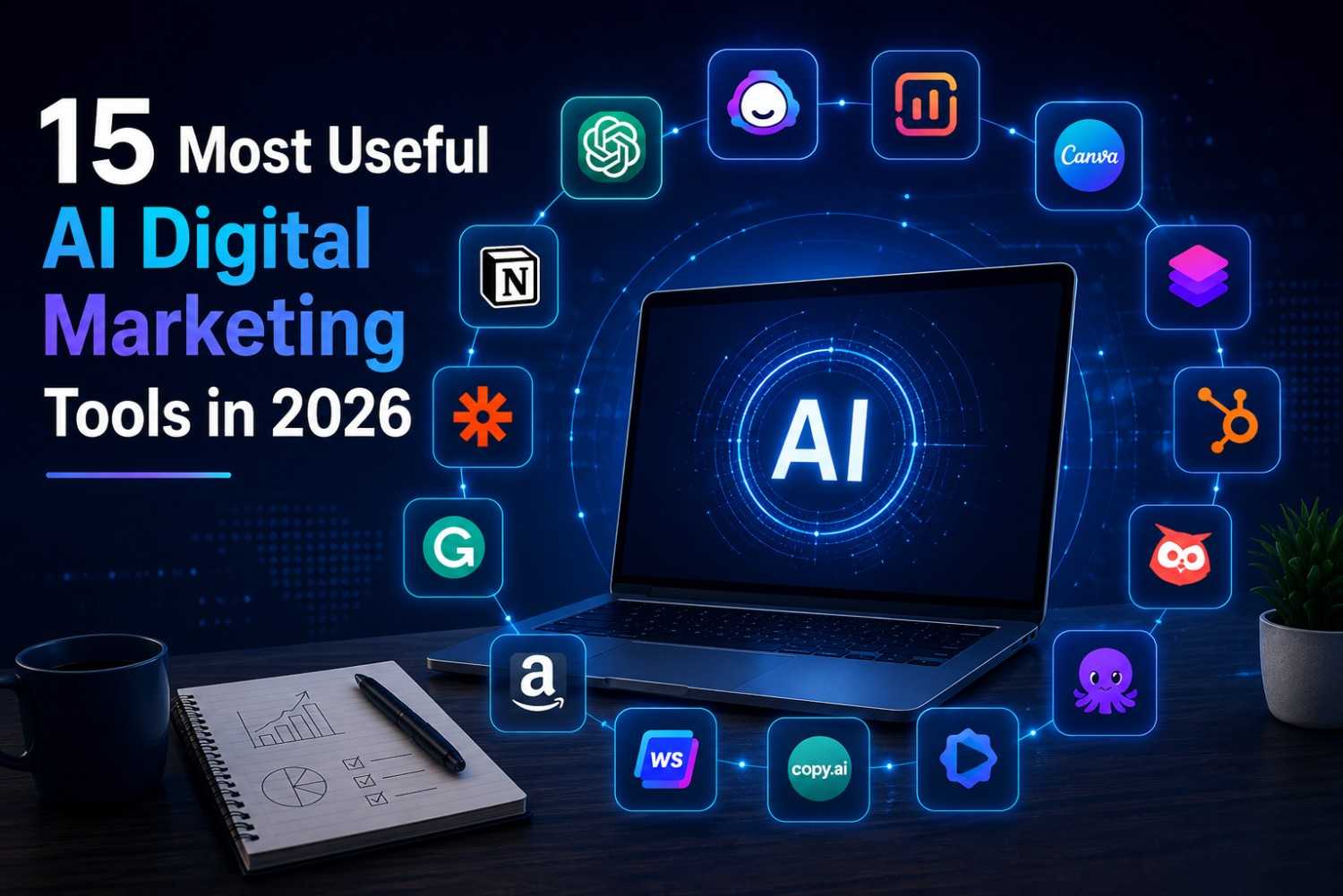 Top 15 AI Digital Marketing Tools to Use in 2026 for Faster Growth